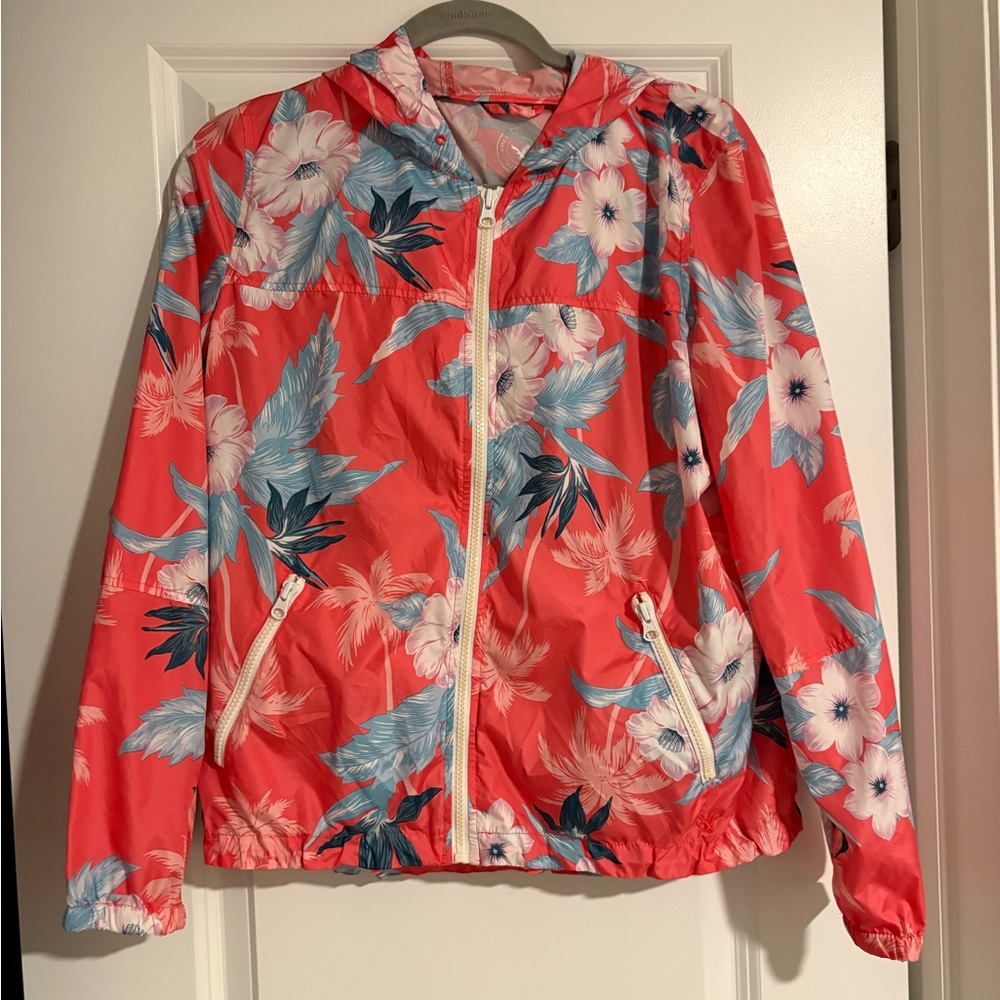 American Eagle Outfitters Pink Floral Jacket size medium